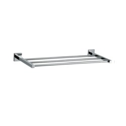 Jaquar Kubix Prime Towel Rack 600mm long without Lower hangers, Stainless Steel