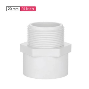 APL Apollo UPVC Male Adaptor Plastic Threaded 0.75inch 20mm SCH80