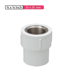 APL Apollo UPVC Female Adaptor Brass Threaded 0.75x0.75inch 20x20mm SCH80