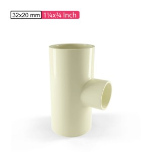 APL Apollo CPVC Reducing Tee 1.25x0.75inch 32x20mm SDR11