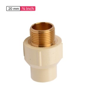 APL Apollo CPVC Male Adaptor Brass Threaded 0.75inch 20mm SDR11 