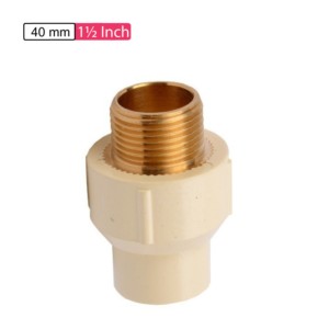 APL Apollo CPVC Male Adaptor Brass Threaded 1.5inch 40mm SDR11 