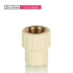APL Apollo CPVC Reducing Female Adaptor Brass Threaded 1x0.5inch 25x15mm SDR11