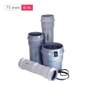 Finolex Ringfit 75mm 6 meter 6kg/cm2 PVC U Agriculture Pipe