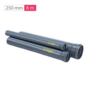 Finolex Ringfit 250mm 6 meter 10kg/cm2 PVC U Agriculture Pipe