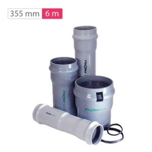 Finolex Ringfit 355mm 6 meter 6kg/cm2 PVC U Agriculture Pipe