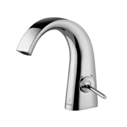 Jaquar Arc Joystick Basin Mixer without popup waste with 450mm long braided hoses