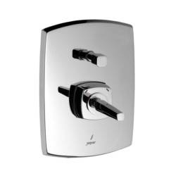 Jaquar Arc Exposed part kit of Concealed Diverter consisting of Operating Lever, Cartridge Sleeve Set, Wall Flange , Button Assembly Sleeve and Button