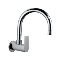 Jaquar Aria Sink Cock with Regular Swinging Spout Wall Mounted Model With Wall Flange