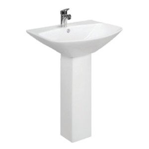 Somany Ador 550x475x820mm Wash Basin with Full Pedestal