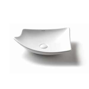 Varmora GlaceTone Adrina 495x390x135mm Blanco Table Top Wash Basin