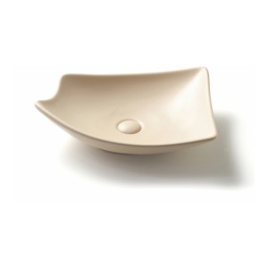 Varmora GlaceTone Adrina 495x390x135mm Crema Table Top Wash Basin