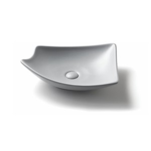 Varmora GlaceTone Adrina 495x390x135mm Grey Table Top Wash Basin