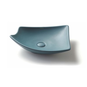 Varmora GlaceTone Adrina 495x390x135mm Jade Table Top Wash Basin