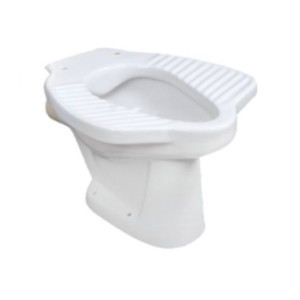 Somany Anglo Indian 465x565x405mm S-Trap EWC with Anglo Indian Seat Cover