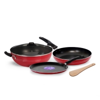 Blueberry BNC Kadai+Tawa+Frypan KTF Glass Lid