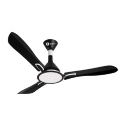 Orient Areta 1200mm ceiling fan Matt Black - Pearl Metallic White