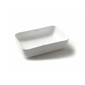 Varmora GlaceTone Avery 600x420x150mm Blanco Table Top Wash Basin