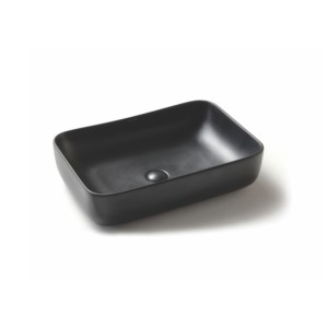 Varmora GlaceTone Avery 600x420x150mm Charcoal Table Top Wash Basin