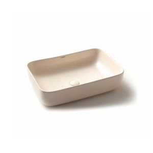 Varmora GlaceTone Avery 600x420x150mm Crema Table Top Wash Basin