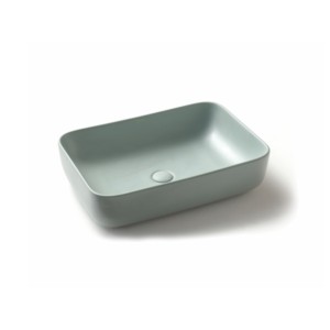 Varmora GlaceTone Avery 600x420x150mm Olive Green Table Top Wash Basin