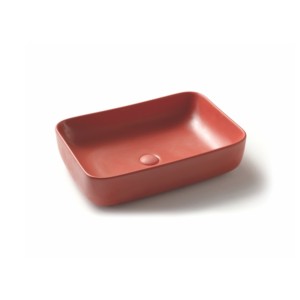 Varmora GlaceTone Avery 600x420x150mm Terracota Table Top Wash Basin