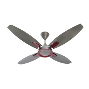 Usha 1300mm Bloom Lily W/O Reg GBD Sparkle Black & Maroon Ceiling Fan