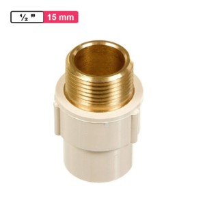 Winmax CPVC Brass MTA 0.5inch 15mm