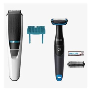 Philips Bundle Beard Trimmer 3000 + BodyGroom 1000