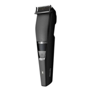 Philips Plain Black Beard Trimmer 3000 with Hair Lift&Trim Comb For Men