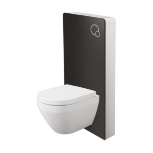 Somany Bastille 483x108x1004mm Wall Hung Water Closet with Classy Glass Cistern 