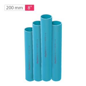 Finolex SDR 52 Blue Plain 200mm 8inch 6meter Casing Pipe