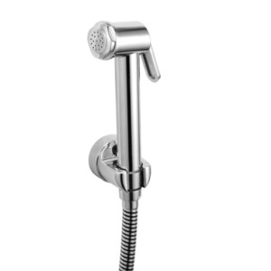 Eauset Health Faucet with 1 meter PVC pipe silver black