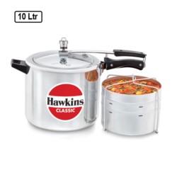 Hawkins Classic 10L Pressure Cooker with Separators