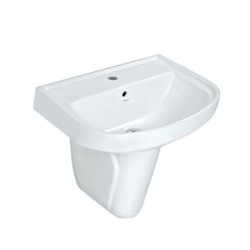 Jaquar Continental 550x410x195mm Wall Hung Wash Basin