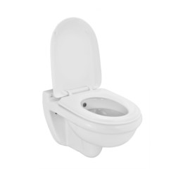 Jaquar Continental 380x545x415mm Wall Hung Water Closet with in built jet & PP soft close seat cover