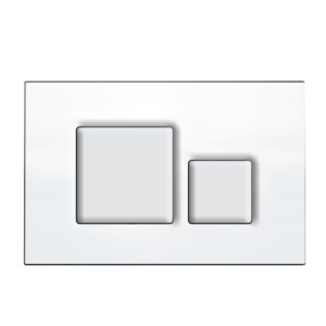 Eauset Flush Control Plate with Square Button Mechanical Chrome Finish