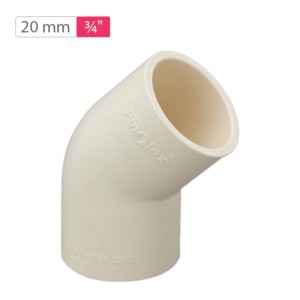 Finolex CPVC Elbow 45° 20mm 0.75inch SDR11