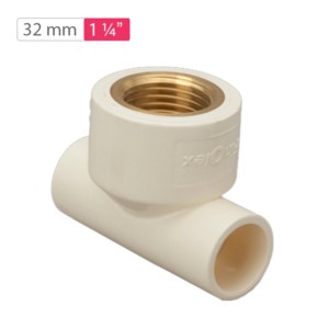 Finolex CPVC Tee Brass Insert 32mm 1.25inch