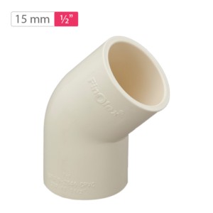 Finolex CPVC Elbow 45° 15mm 0.5inch SDR11