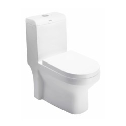 Cera Capstan P Trap 710x375x800 Snow White One Piece Water Closet with Soft close seat cover and twin flush