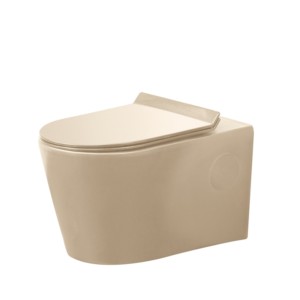 Varmora GlaceTone Colonna 550x360x360mm Crema Wall Hung Water Closet with L&Key Rack Bolt