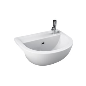 Rak Compact 45cm 450x360x185 Semi Recessed Wash Basin White