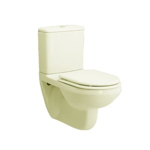 Rak Compact 655x360x365 Extended Wall Hung Water Closet with Cistern with flush and PP Soft Close Seat Cover Ivory