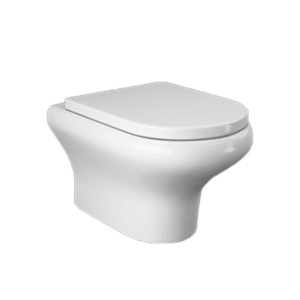 Rak Compact 525x365x340 Wall Hung Water Closet with ABS Soft Close Seat Cover White