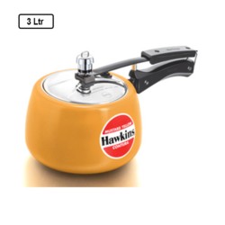 Hawkins Contura 3L Mustard Yellow Ceramic Pressure Cooker