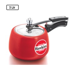 Hawkins Contura 3L Tomato Red Ceramic Pressure Cooker