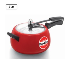 Hawkins Contura 5L Tomato Red Ceramic Pressure Cooker