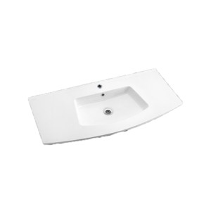 Rak Crystal 1010x460x140 Cabinet Wash Basin White