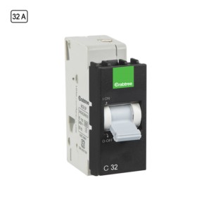 Crabtree Athena 32A SP C Series 3kA Misty Grey MCB